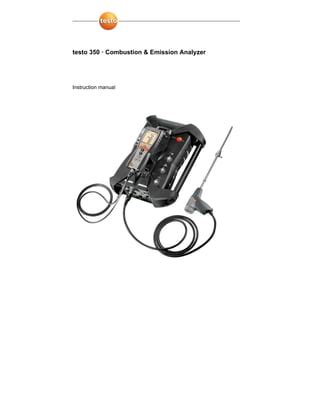 testo 335 flue gas analyzer|testo 350 manual.